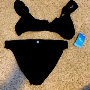 NWT Size XL black rubbed bikini. Smoke free home